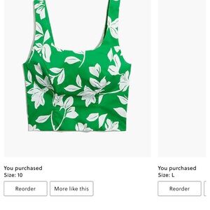Green Floral Women's top and bottom set